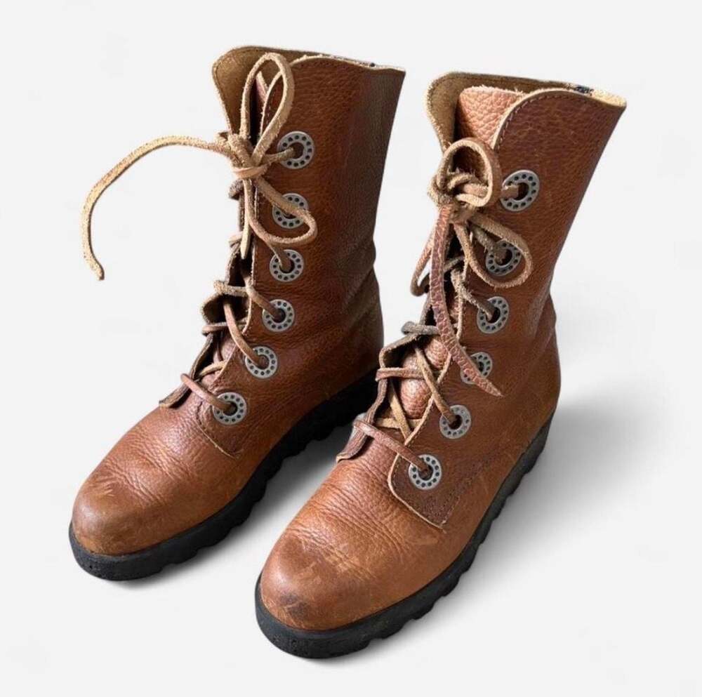Arche Treets Lace-Up Leather Ankle Boots Size 39